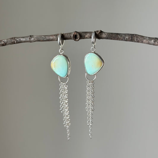 Lone Mountain Turquoise Mist Earrings No 2