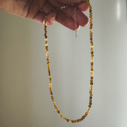 Yellow Tiger's Eye Beaded Necklace