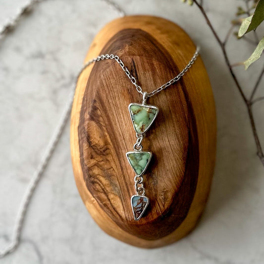 Triangle Aloe Drop Necklace