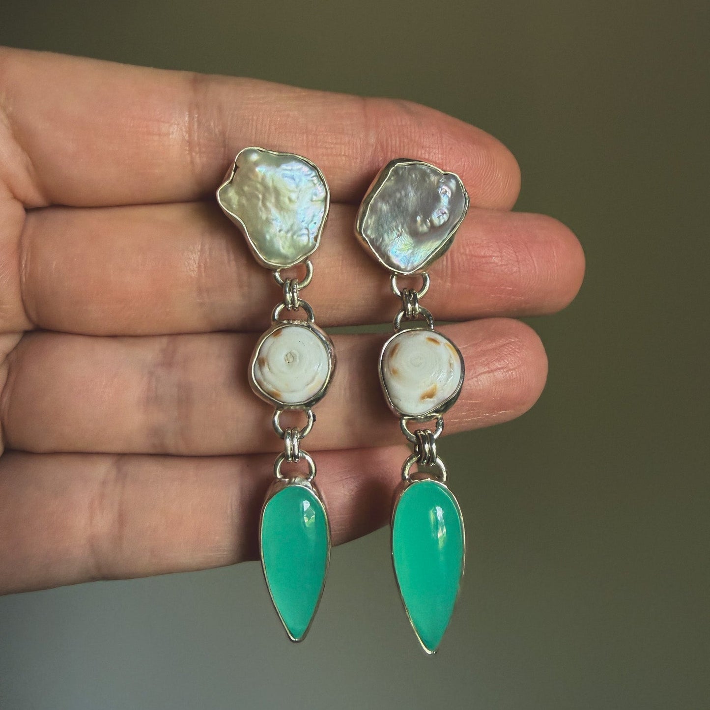 Ocean Relic Tiered Earrings No. 1