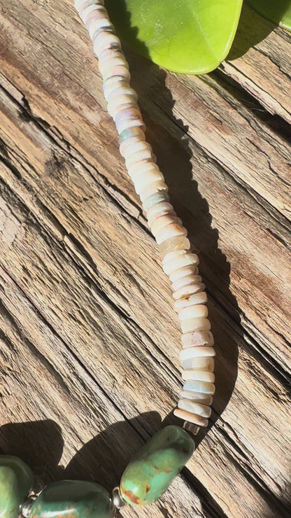 Australian Opal and Turquoise Necklace